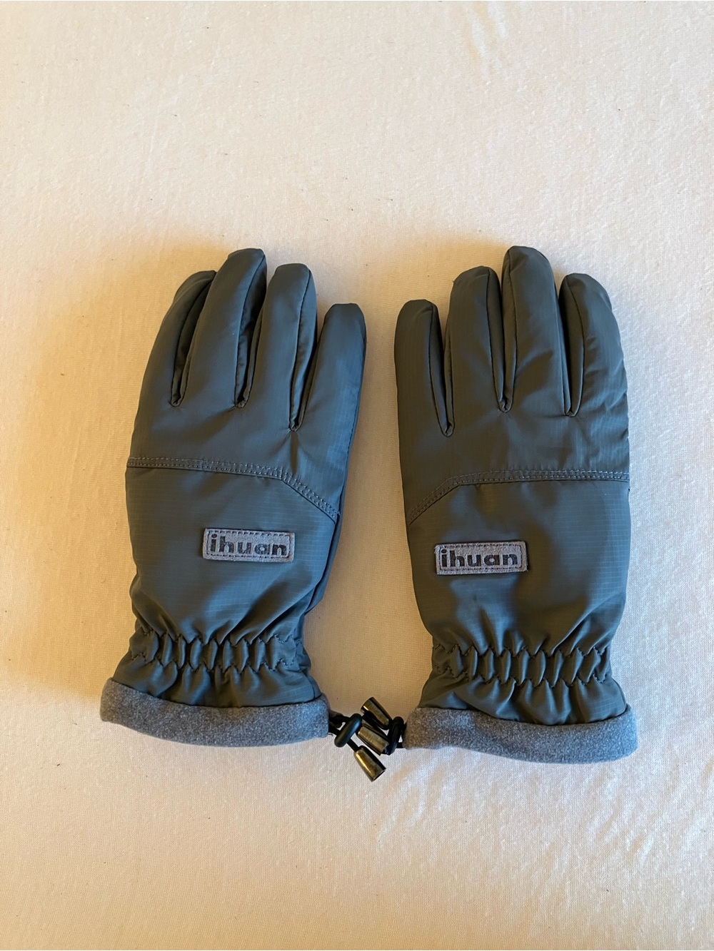 ihuan Insulated Women’s Winter Gloves Grey Thermal Cold Weather Snow Gloves